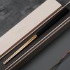 LAYANA a luxurious gift stainless made in Gold-Rimmed Chopsticks, idea. Gold-plated chopsticks, 23cm, SUS18/10 steel, Taiwan, black.