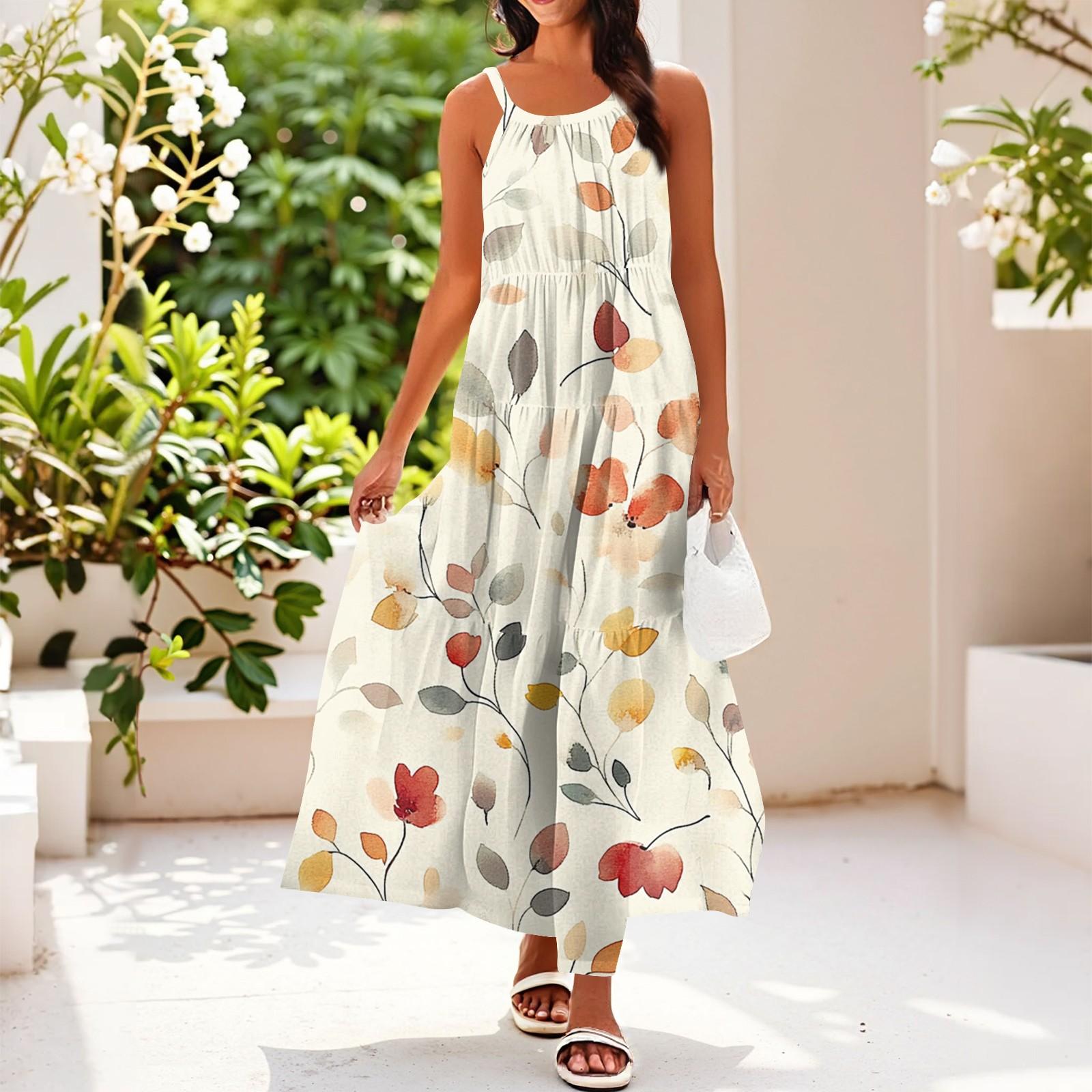 

Женское летнее повседневное модное платье без рукавов на подтяжках M жёлтый