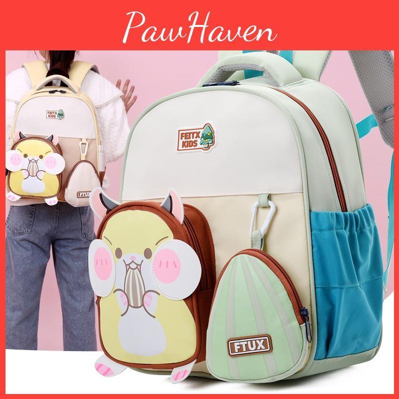 Trendy Fun And Lightweight Backpack For Boys And Girls Featuring Adorable Animal Patterns For School