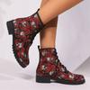 Fashion Women's Ankle Boots Lace-up Wear Resistant 2024 Hot Sale Autumn Winter Casual Outdoors Female Boots Botines De Mujer
