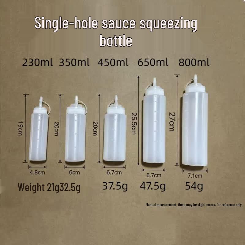 Yuzhou Kitchen Plastic Squeeze Sauce Bottle with Scale