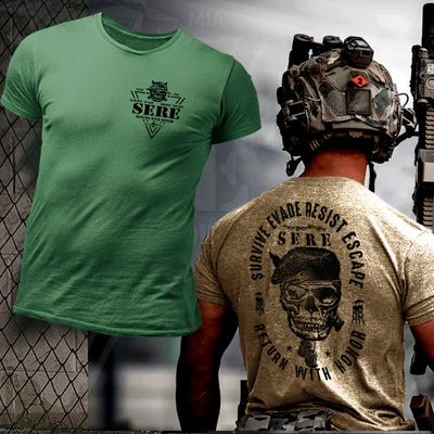 T-shirt Forces Spéciales SERE École de survie au combat opérations spéciales militaires