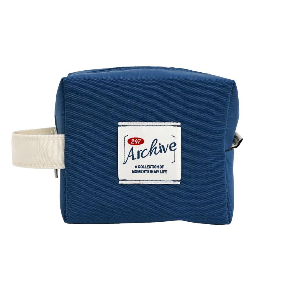 

Monolike Archive Cube Mini Ocean Navy Makeup Cosmetic Travel Toiletry Storage Bag Pouch, - Pouch, Pouch, Bag, Bag, Organizer,