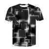 Sommer Rundhals bedrucktes Kurzarm Freizeit-Top Herren Damen T-Shirt