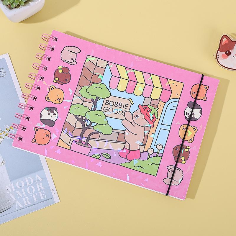 1/4Pcs Creative Interesting Decompression Coloring Book Kids Animal Theme Graffiti Painting Book Bobbie Goods Coloring Book