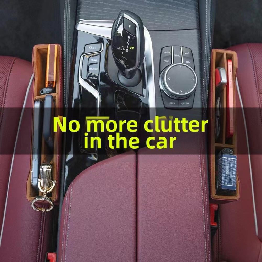 Convenient Storage Car Seat Organizer Ample Storage Space Cable Hole For Charging Compact Size Compatible With Most Car Models