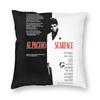 Crime Film Scarface Cushion Cover Printing Gangster Tony Montana Floor Pillow Case for Car Fashion Pillowcase Home Decor