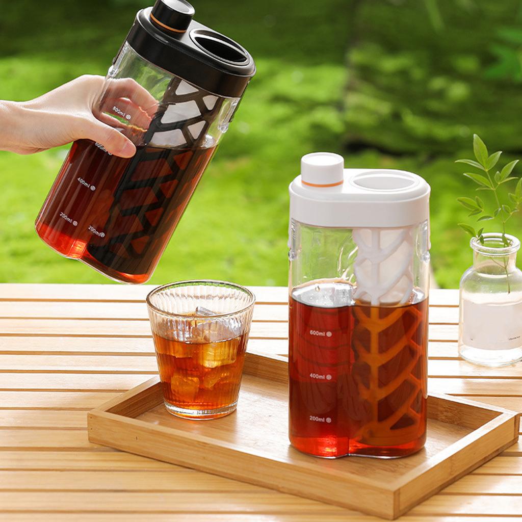 Large Capacity Cold Brew Coffee Maker With Precise Measurement Markings Multipurpose Refrigerator Safe Pitcher