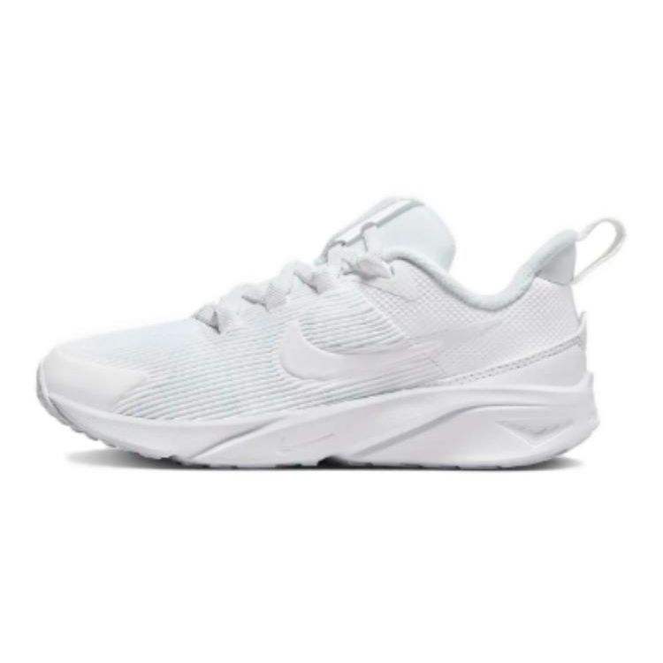 Nike Star Runner 4 PS Triple White Kids Sneakers Pure-Platinum DX7614-100
