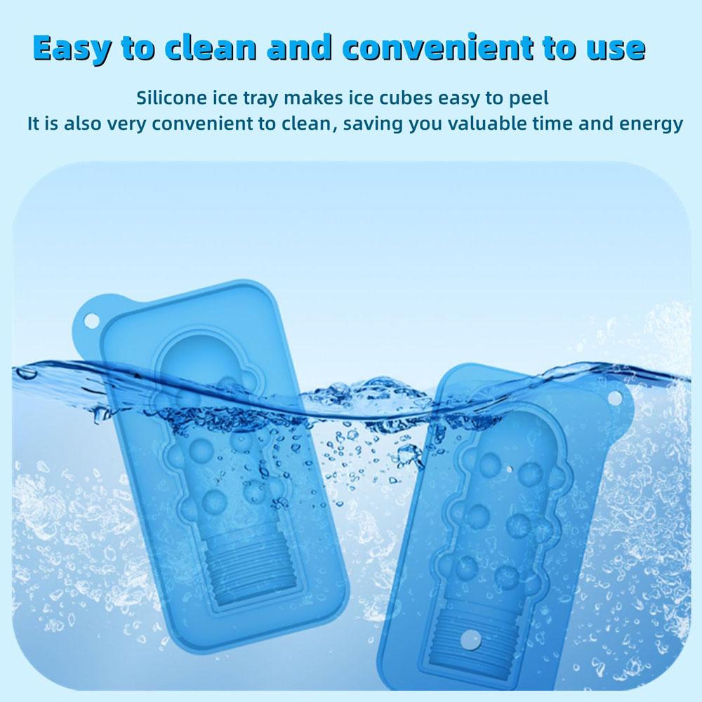 3D Whiskey Ice Cubes Mold, Funny Shape Ice Cube Tray Party Ice Molds for Cocktails