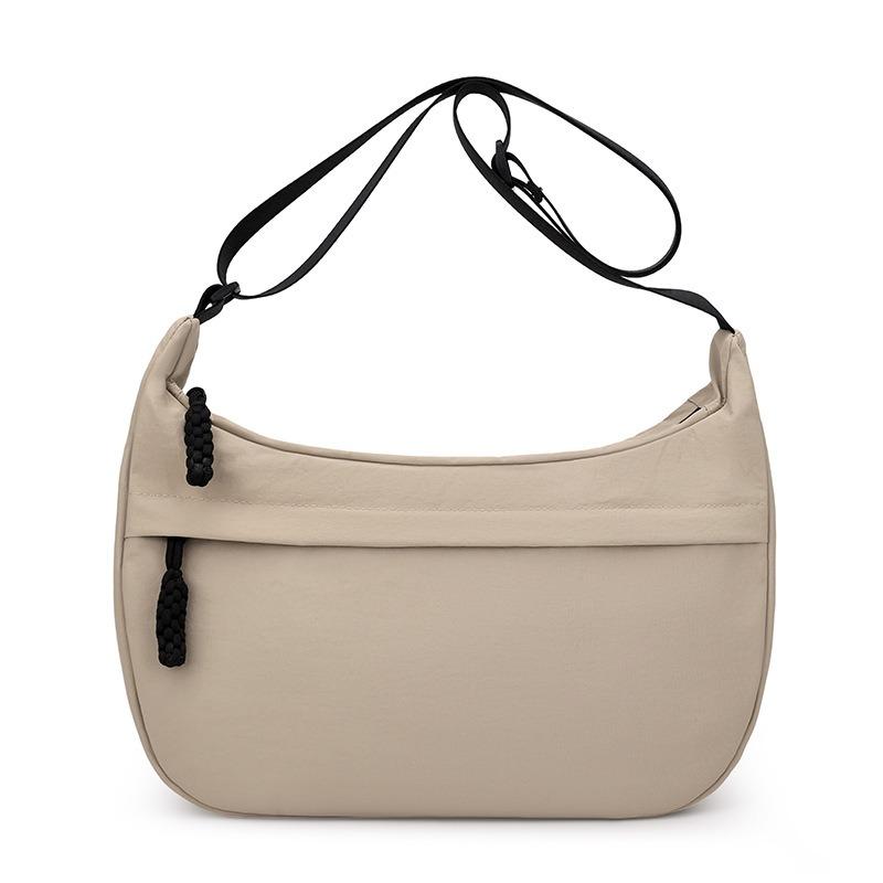 Neue Retro-Literarische Canvas-Tasche Damen Schulter Umhängetasche Große Kapazität Leicht Lässige Knödeltasche