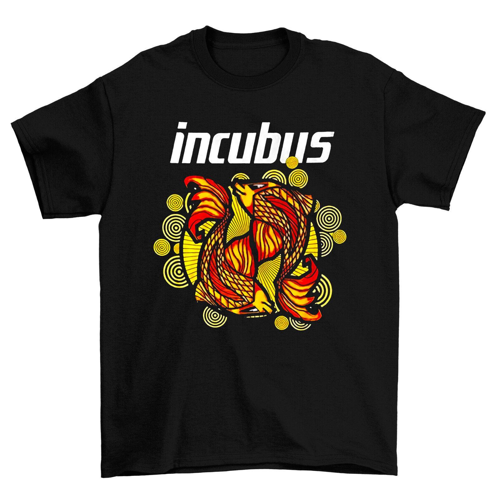 Incubus Band Tour Short Sleeve Vintage Black Unisex T Shirt S разноцветный