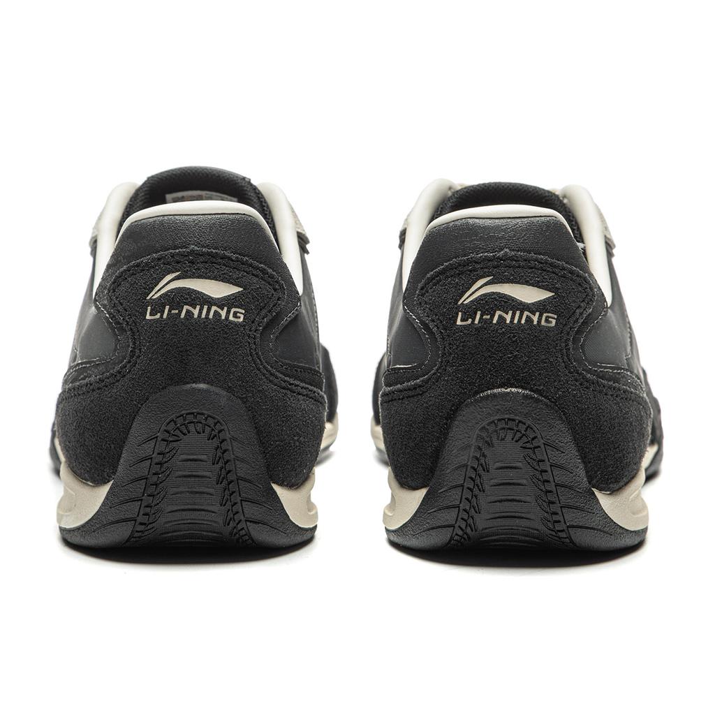 Li Ning Film 70S Slip Resistant, Abrasion Resistant, Lightweight Low Top German Army Trainers Men's Gray Black AGCW213-1