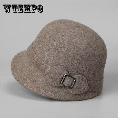 Elegant French-Inspired Wool Beret with Bowknot - Breathable, Non-Stretch Felt Hat for Women | Vintage Artistic Painter Cap for Autumn & Winter