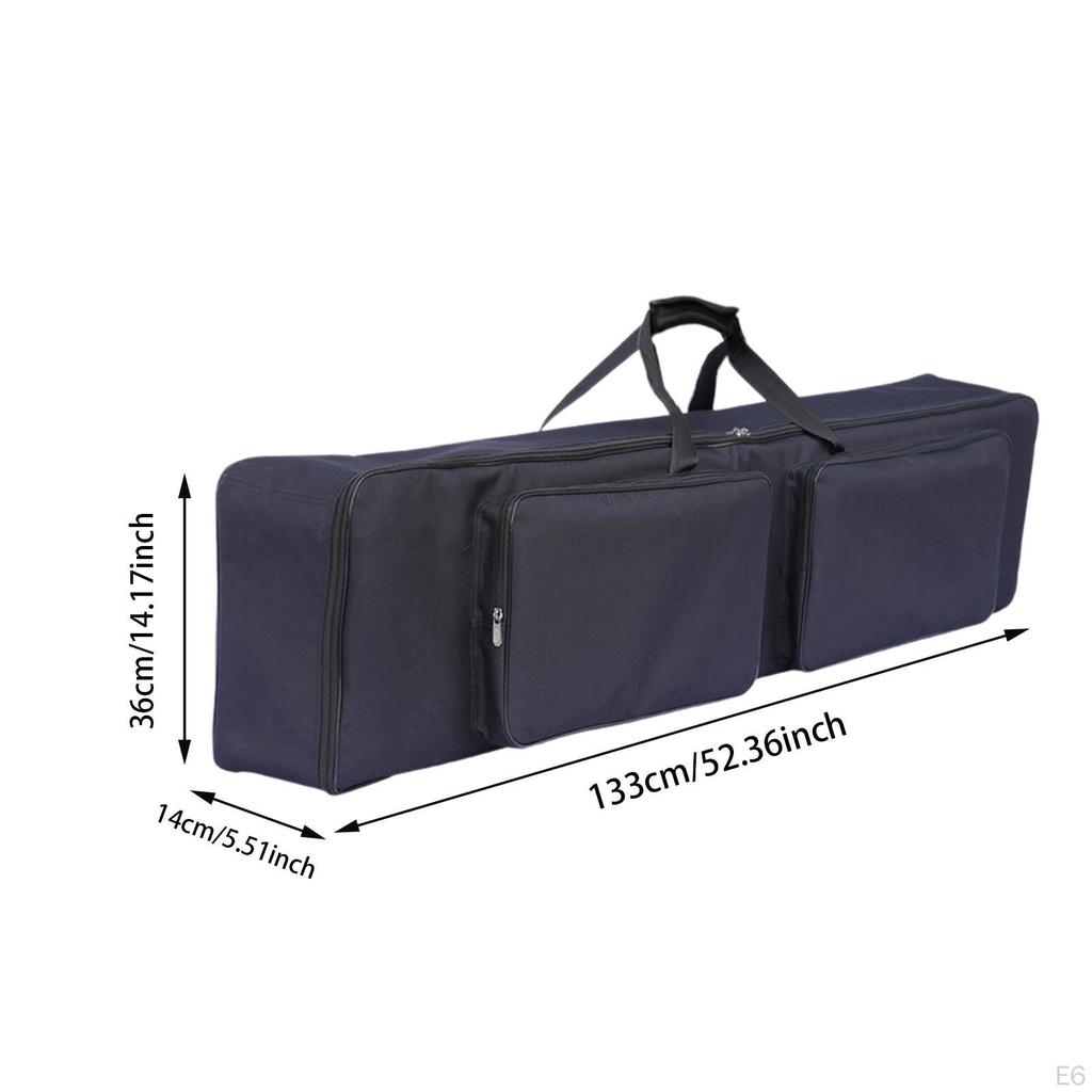 Geantă Claviatură 88 Clape Husă Pian Electronic Transport Umăr pentru Turneu Studio Muzical