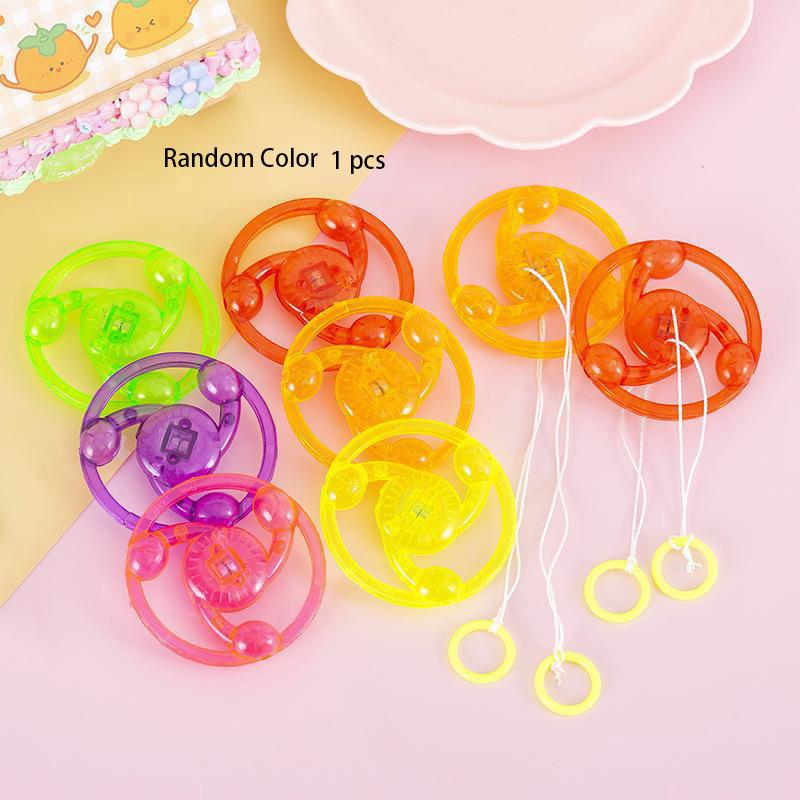Spinning Pull String Wheel Nostalgic Toy Kids Student Kindergarten Gift Plastic