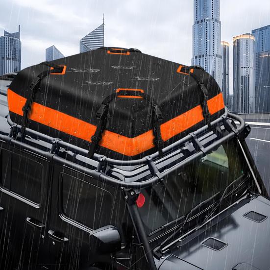 21 Cubic Feet Car Rooftop Cargo Bag with Anti-Slip Mat Waterproof Auto Roof Top Luggage Storage Bag Traveling Car Roof Top Carrier Bag