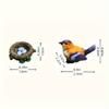 4PCS Micro Landscapes Mini Bird Figurines Nest of Bird Figures Animal Model Fairy Garden Decoration Home Decor Bonsai Ornaments