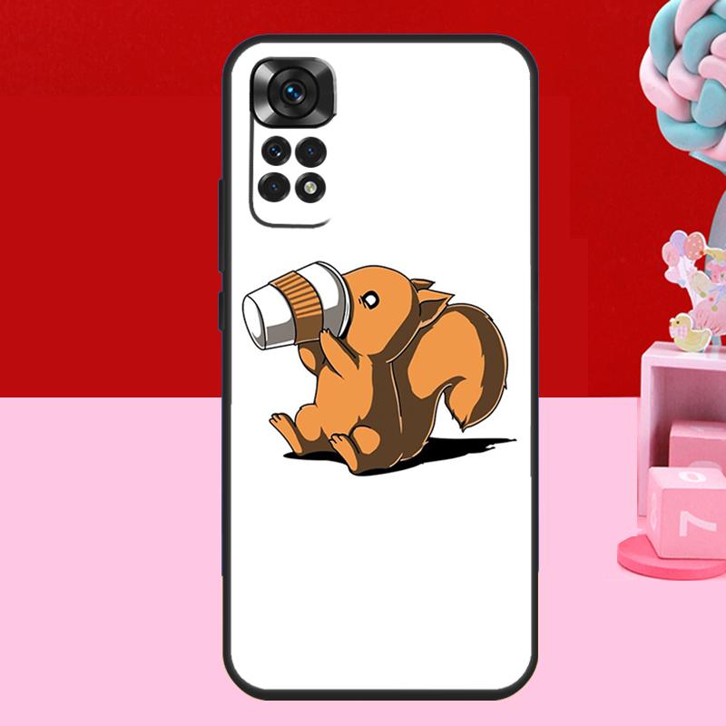 Cartoon Animal Squirrel Case For Xiaomi Redmi Note 14 13 12 11 10 15 Pro Plus Redmi 15 C 13C 10C 12C 14C Soft Cover