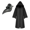 Costume da Peste Medievale con Maschera, Mantello con Cappuccio da Sacerdote per Adulti e Bambini, Accessori per Performance Festiva di Halloween