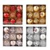 9 Pcs 8 Cm Christmas Ball Ornaments For Holiday Wedding Party Tree Decorations,gold/red/sliver/rose Sliver