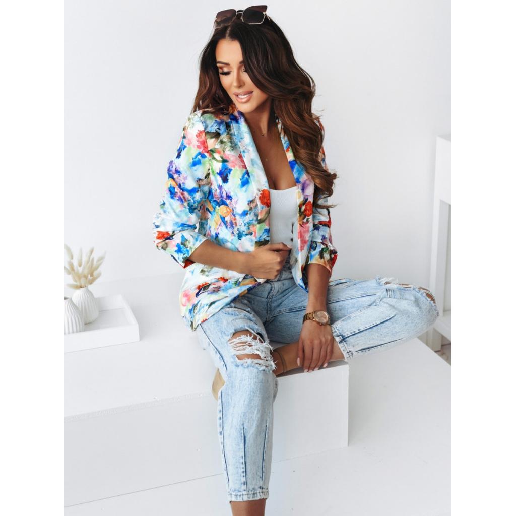 New Fashion Women's Printed Blazer, Casual Spring Outerwear, European American Style, Popular For Crossborder Women