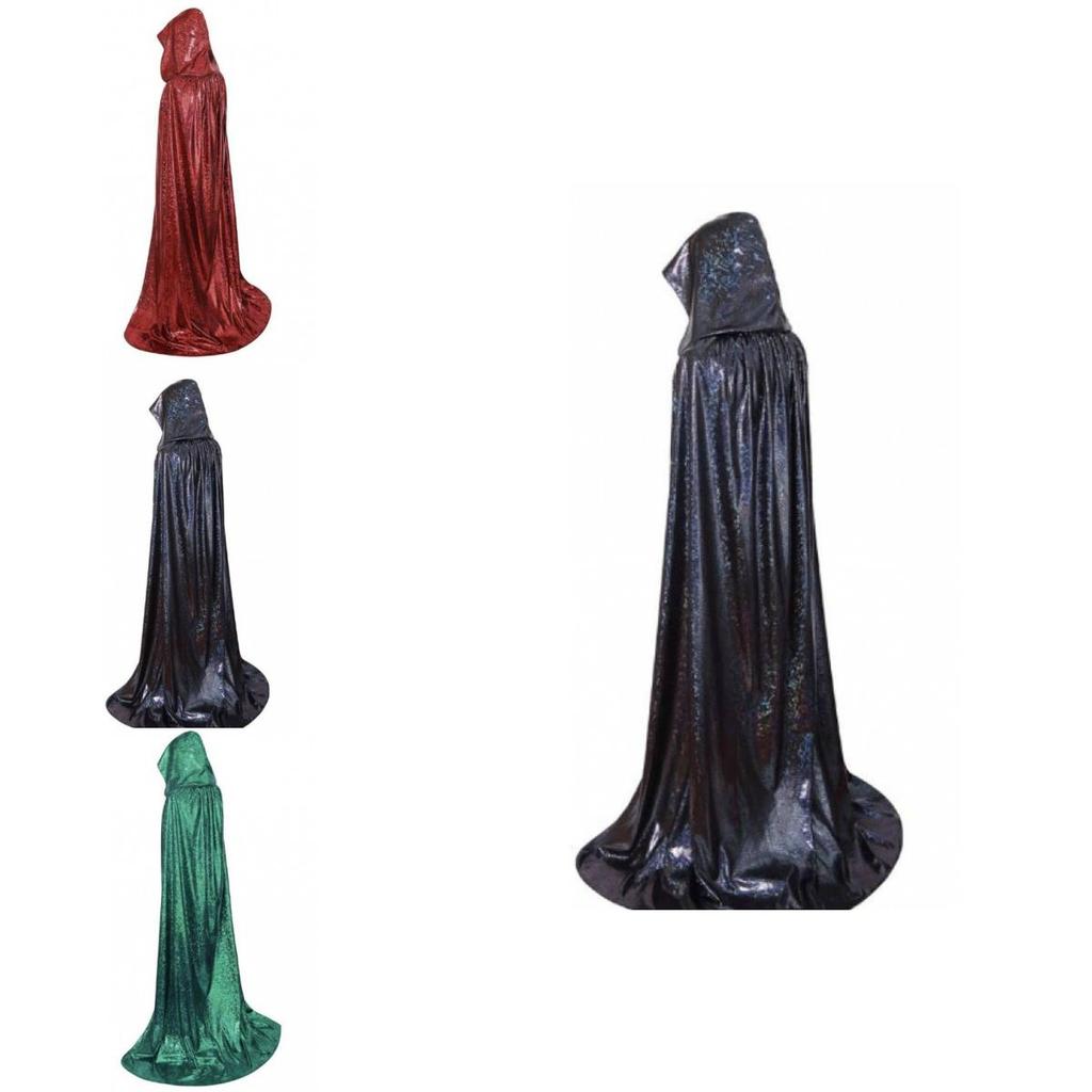 Elegancki Długi Płaszcz z Kapturem Lekki Na Wiosnę i Lato Kostiumy Cosplay