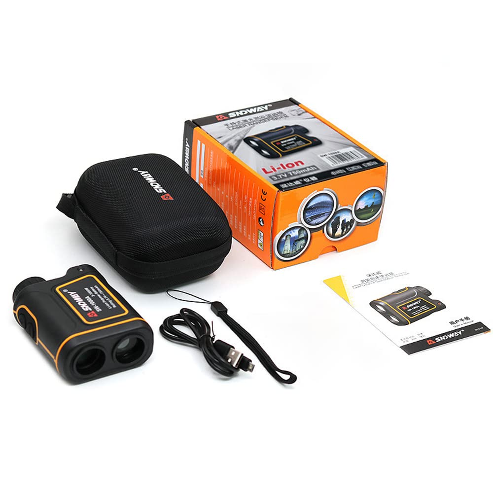 SNDWAYTOOLS SW1000A Golf Distance Meter Laser Distance Meter Height Difference IP54 Waterproof Golf Distance Meter Golf Meter Display Switching Flag