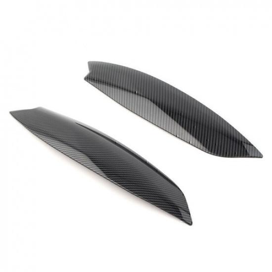 Carbon Fiber Pattern Headlight Eyebrow Cover For VW Golf 5 R32 MK5 2005-07