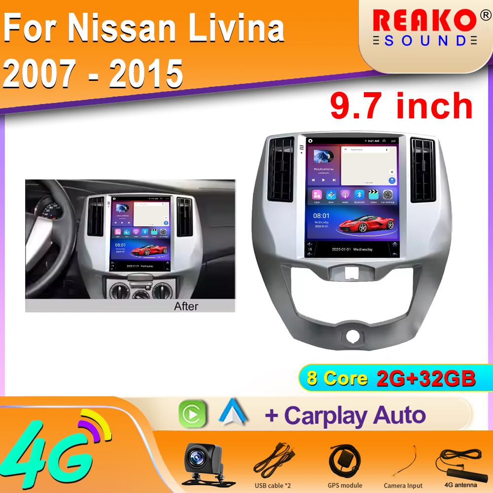 Android Car Radio Multimedia Player for Nissan Livina 2007 - 2015 for Tesla Style Screen Carplay Automobile Intelligent System