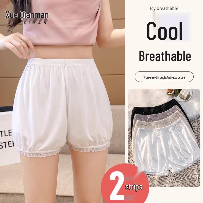 Women's Ice Silk Lace Safety Shorts