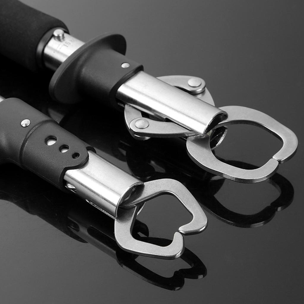 Stainless Steel Fish Holder Fishing Gripper Professional Fish Controller Tool with Scale Fish Lip Grip Catcher Equipment