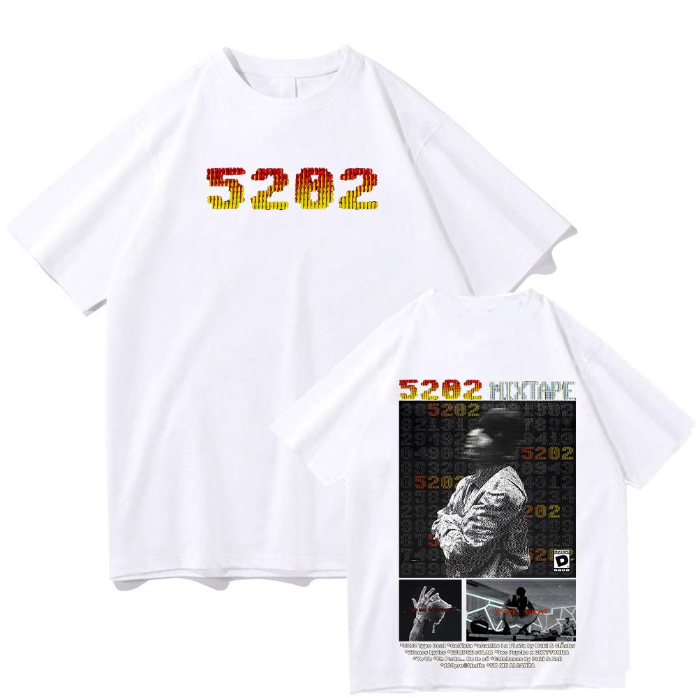 Rapper Duki 5202 MIXTAPE T Shirt Summer Duki Merch Tee Casual Print Men Pure Short Sleeve High Quality Women Men Loose Clothing