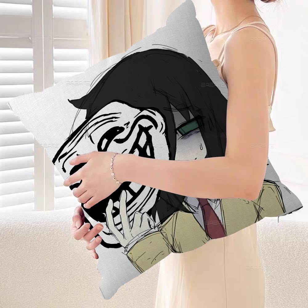 Game Tomoko Kuroki Cushion Cover Pillow Cover Decor Pillowcase Printed Cushion Case for Couch