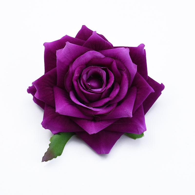 

5/10pcs Big Roses Artificial flowers Home Decor Wreath Wedding bride bouquets Accessories Headwear Brooch Holiday Party DIY gift 5pcs