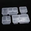 Cmaos Disposable Transparent Three-Compartment Meal Prep Containers with Lids