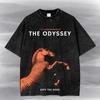 The Odyssey Movie Washed T-shirt New Model Personality Clothes Oversized Unisex High Quality Vintage Loose Trendy Cotton Couples