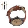 Women Simple Classic PU Leather Analog Quartz Watch Date Arabic Numerals Vintage Casual Watch for La
