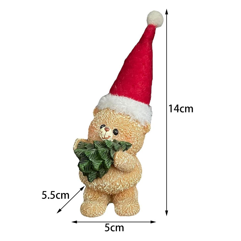 House Bear Crafts On Christmas Fine Workmanship Animal Ornaments For Decoration