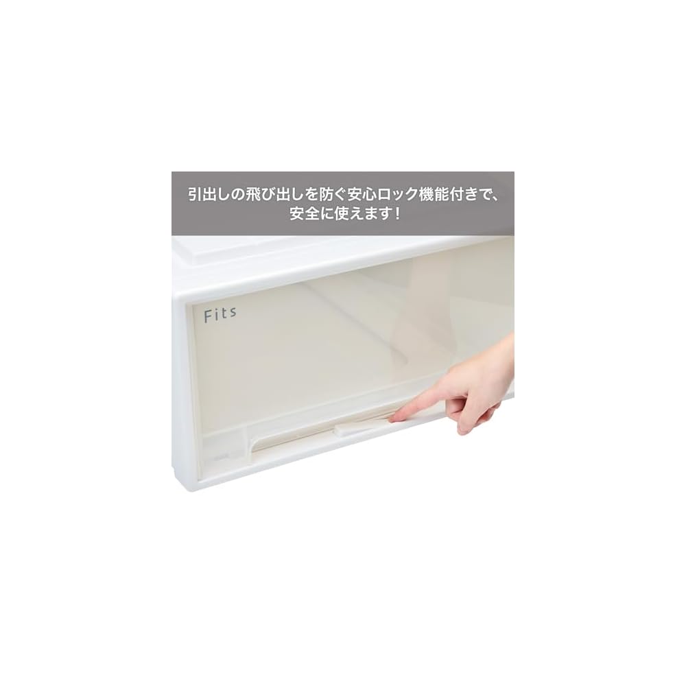 Tenma Fits Case Closet Storage Box, 44cm (W) x 53cm (D) x 18cm (H), Durable, Made in Japan, Made