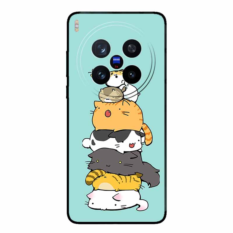 For Vivo X200 Ultra 5G Case Fashion Black Silicone Back Cover Case for X200 Ultra Protective Bumper VIVO X200 Ultra Phone Funda