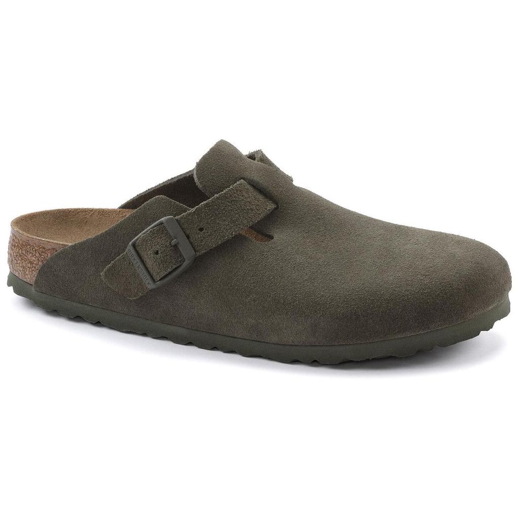Birkenstock Boston Flat Open-Toe Fashion Sandals Unisex sandals Green 1024714