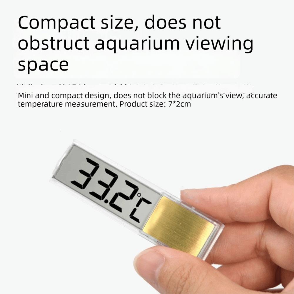 Electronic Display Aquarium Thermometer Waterproof Water Temperature Meter Fish Tank Monitoring