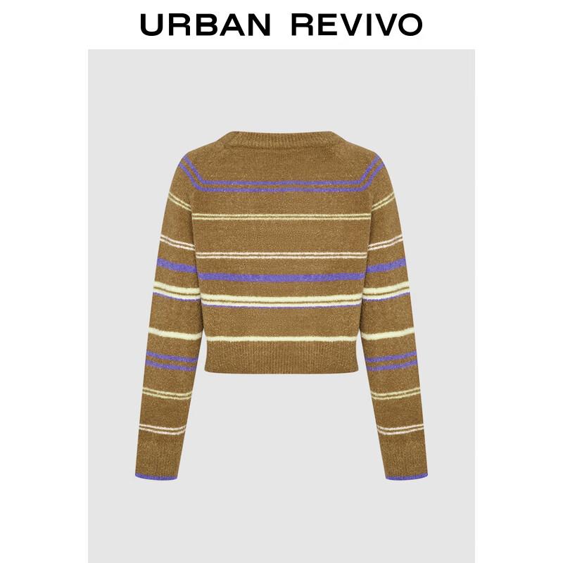 UR Women's College Style Color Block Knitted Sweater