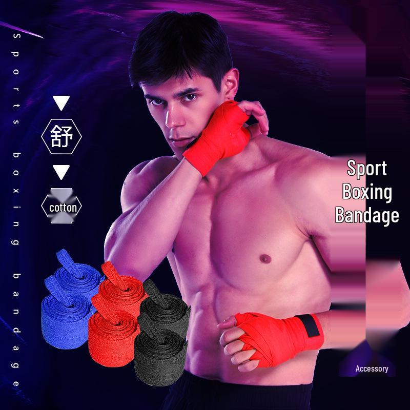 Top-Selling Sweat-Absorbing Sanda Hand Wraps: Elastic Protective Boxing Bandages and Wrist Wraps