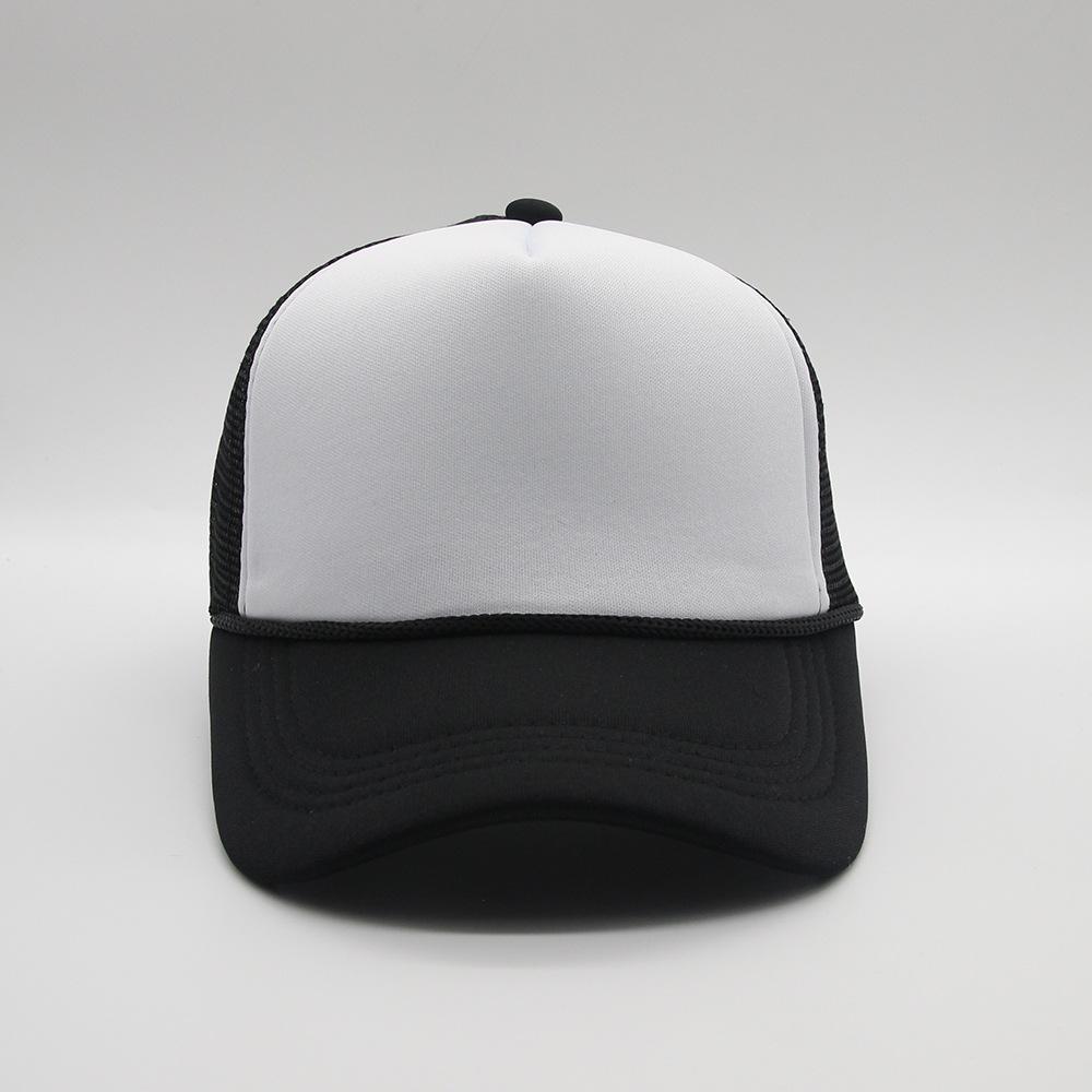New Trucker Caps Men Women Plain Blank Foam Mesh Baseball Cap With Rope Summer Breathable Outdoor Sport Sun Visor Hats