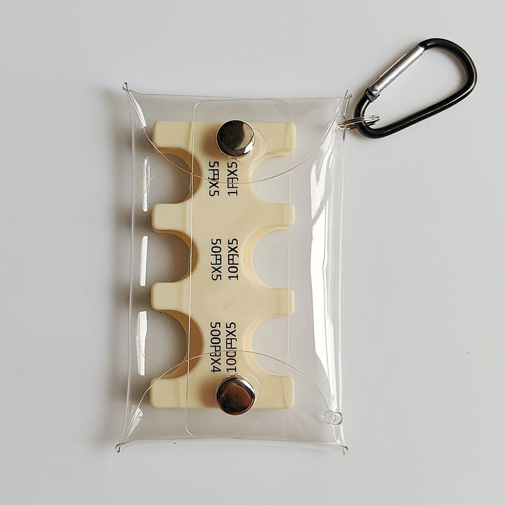 

Многоцветный японский кошелек, компактный чехол с прозрачными отделениями для карт для организации валют, удобный дорожный аксессуар, кошелек