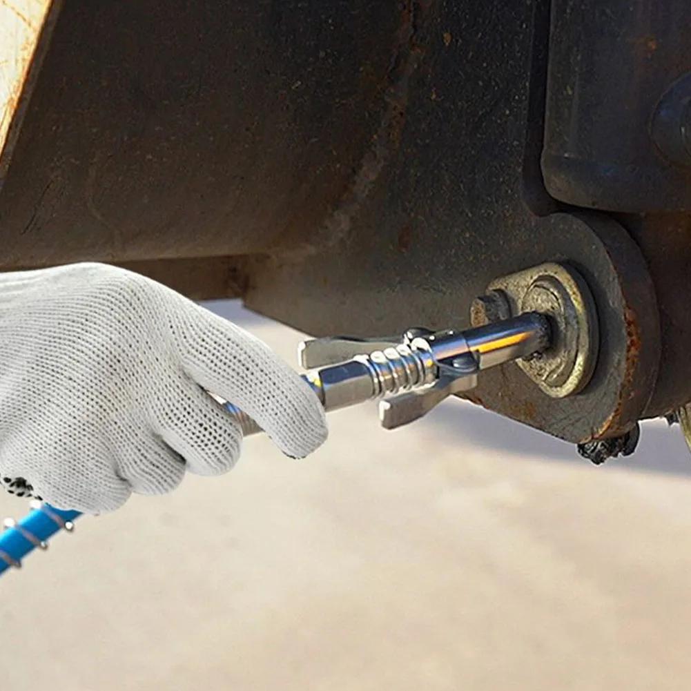 Spojka pro maznici 10000 PSI Velmi odolná Rychloupínací Dvojitá rukojeť Nerezová ocel NPTI/8 Špička maznice proti úniku