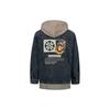 AW23 Two-Piece Detachable Hooded Oversized Denim Shirt Jacket Men Jackets Black 2EAHTM3SJ1025LFDN