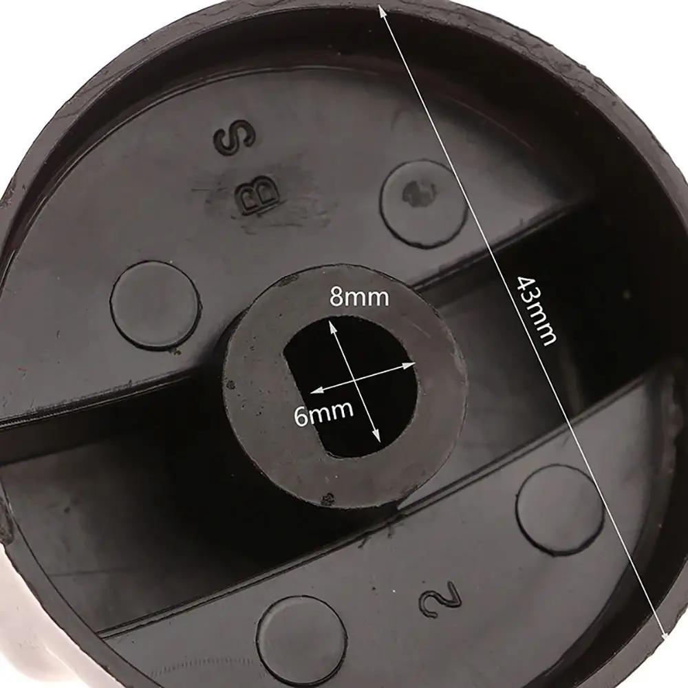 1/2/5Pcs General Gas Stove Cooker Control Knob Plastic Handle 8mm Hob Knobs Range Oven For Benchtop Burner